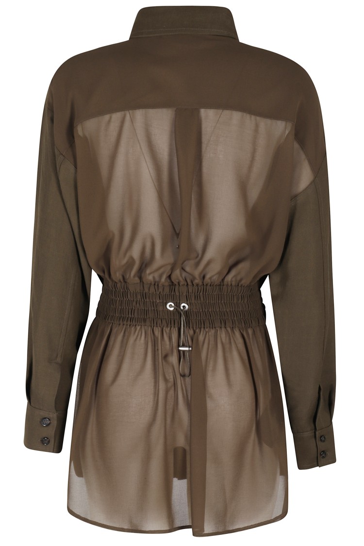 Shop Pinko Oramai Overshirt Jacket - Military Green