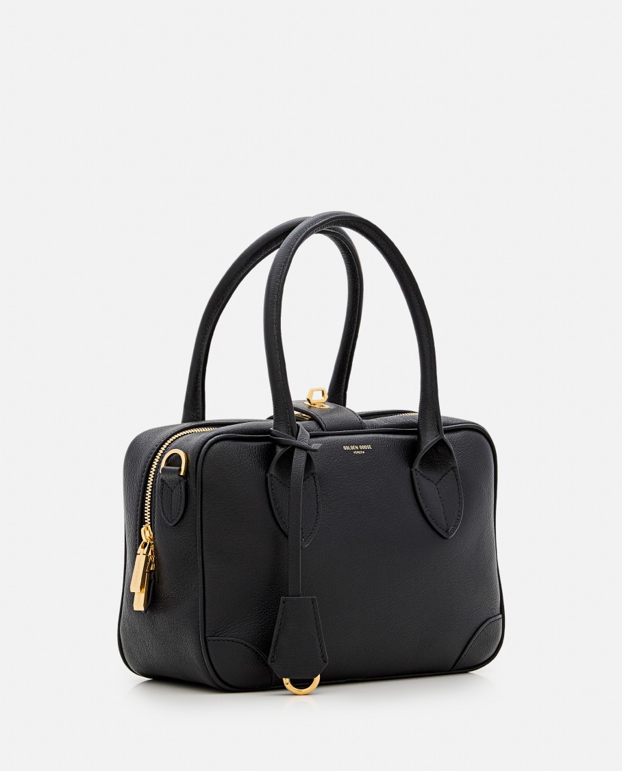 Golden Goose Vita Leather Handbag In Black