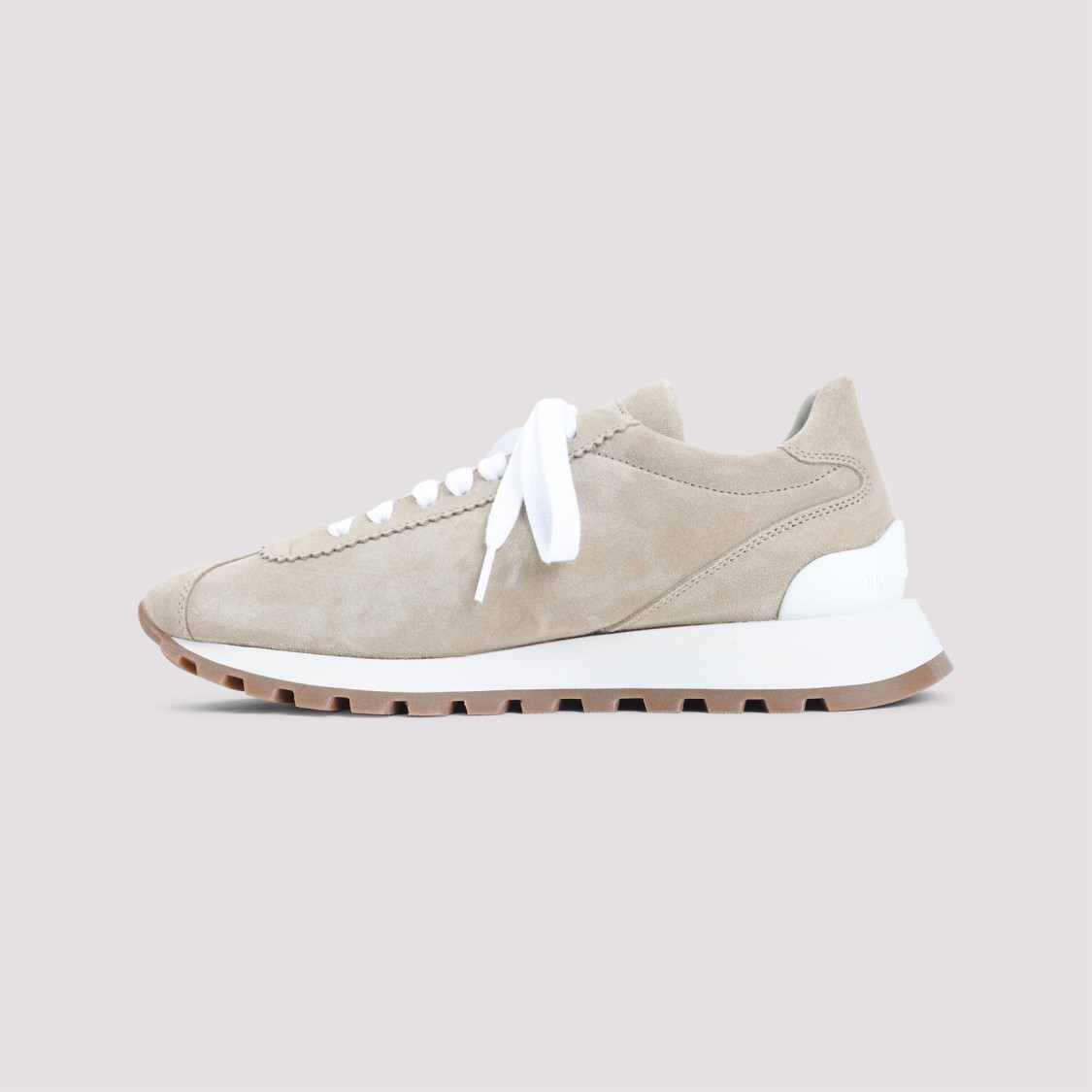 Brunello Cucinelli Monili-chain Suede Sneakers