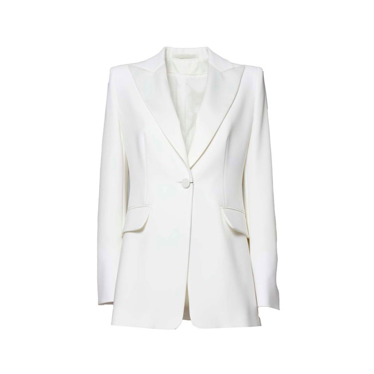 ボトムスその他 Max Mara Plinio Smoking Jacket In Off-White Cady Max Mara Plinio Smoking Jacket In Off-White Cady Blazer