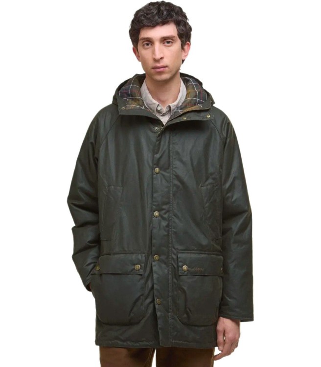 Barbour Bedale Wax Olive Green Parka in Green | THE LIST