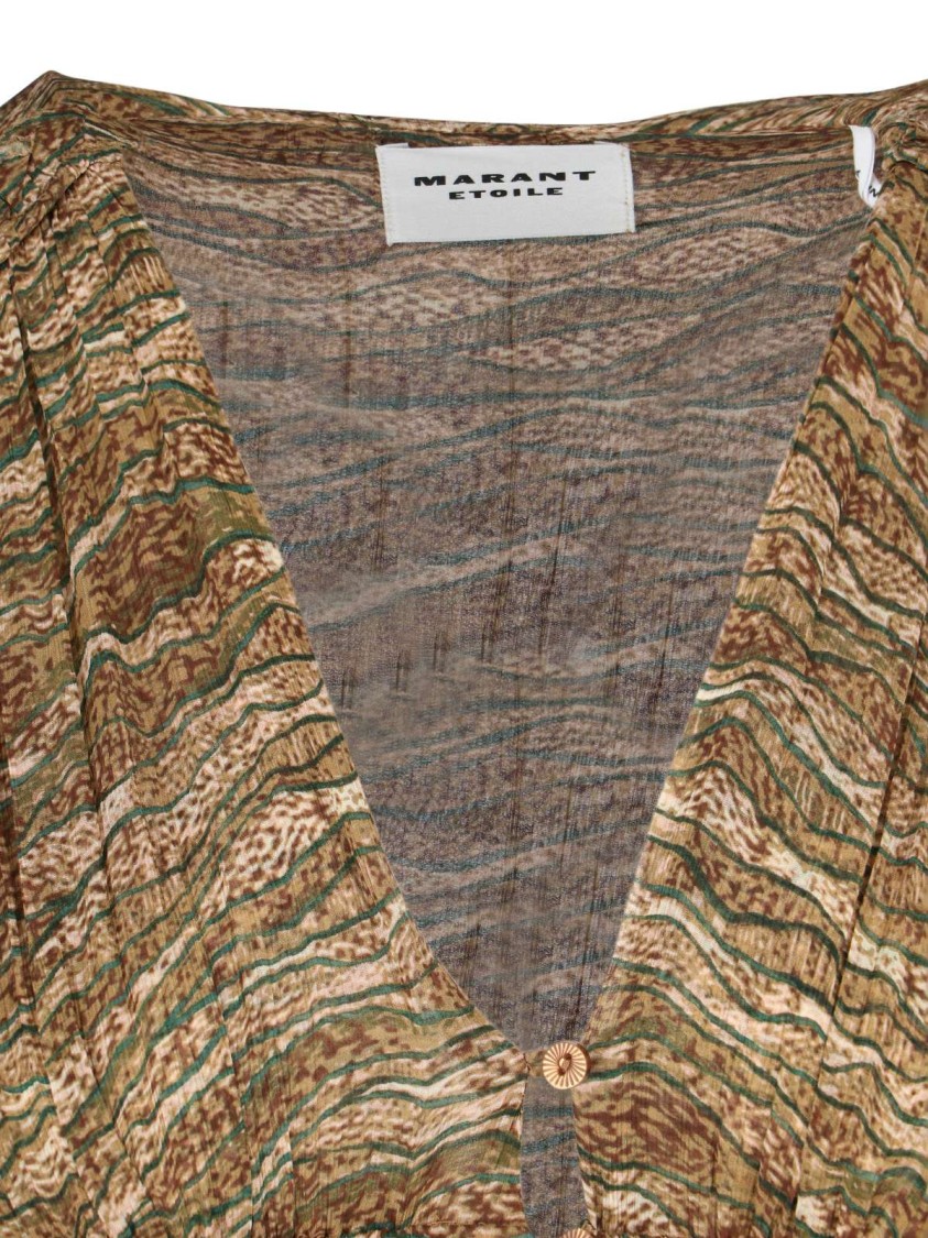 Shop Isabel Marant Étoile "amara" Maxi Draped Dress – Green