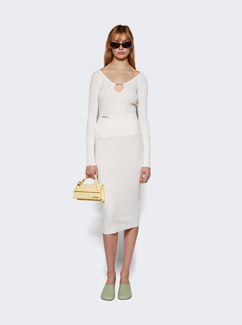 Jacquemus La Jupe Pralu Skirt In White