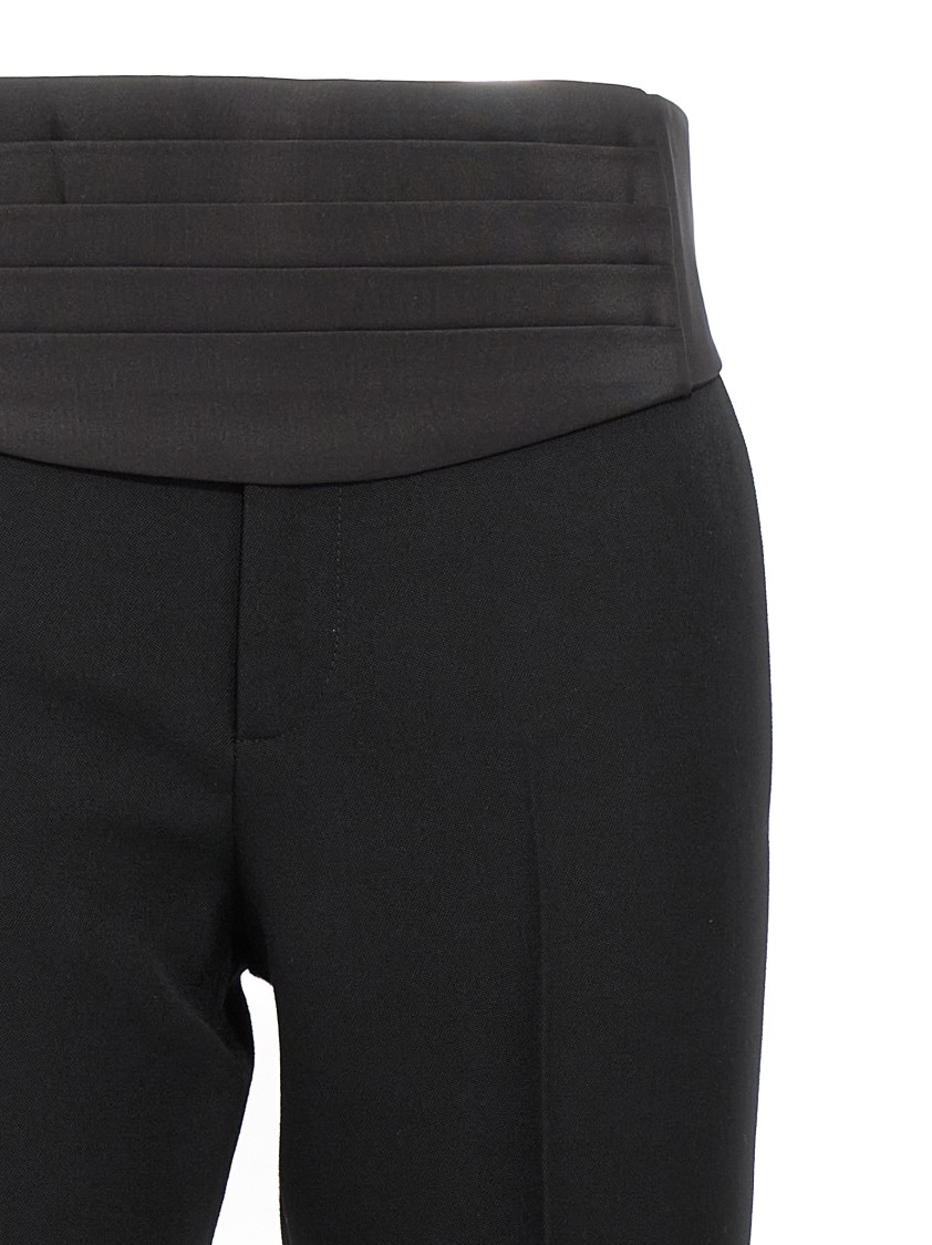 Gucci New Barathea Wool Pants In Blue