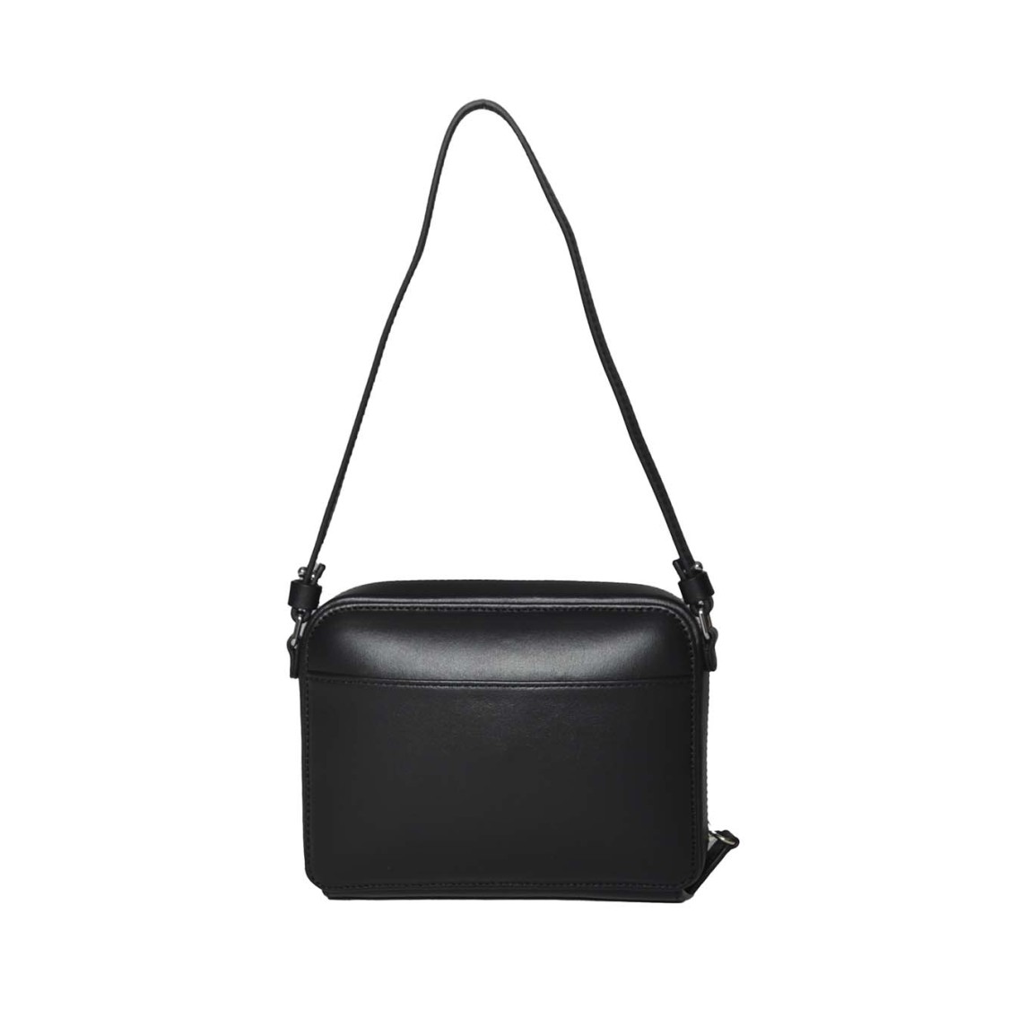 Courrèges Cloud Chained Handbag In Black Leather Shoulder Courrèges Cloud Chained Handbag In Black Leather Shoulder