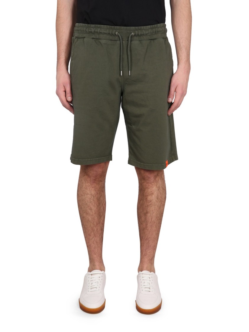 Aspesi Logo-patch Drawstring-waistband Shorts