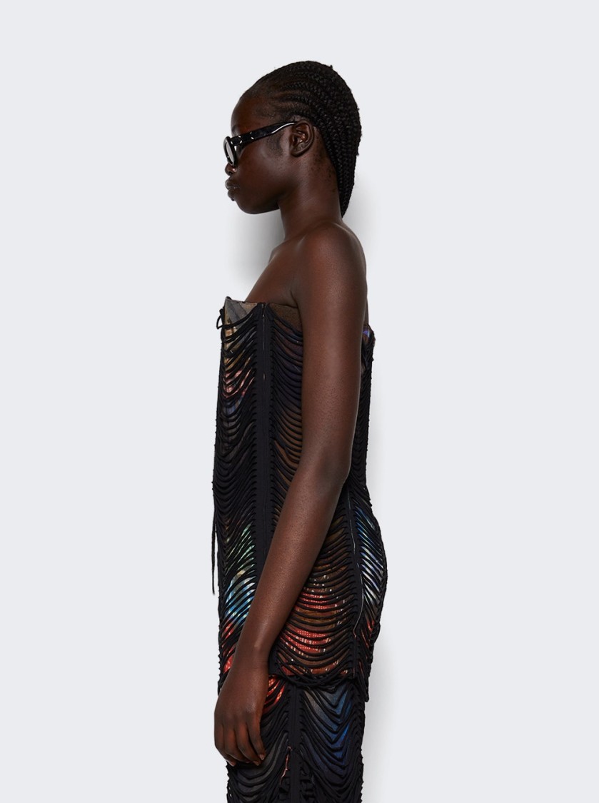 JEAN PAUL GAULTIER JEAN PAUL GAULTIER X SHAYNE OLIVER SLASHING 3D MINI DRESS