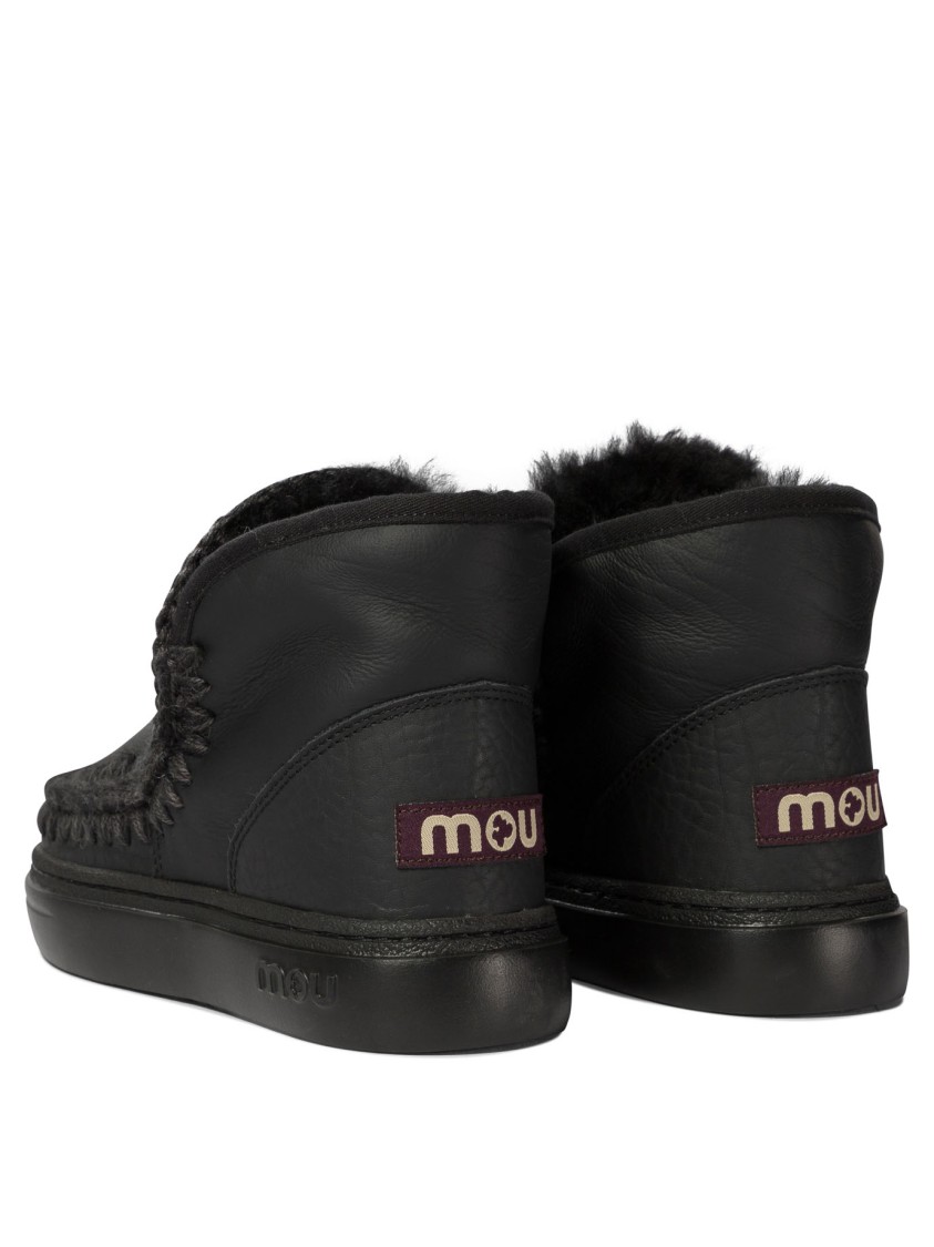 Mou "eskimo Bold" Ankle Boots In Black