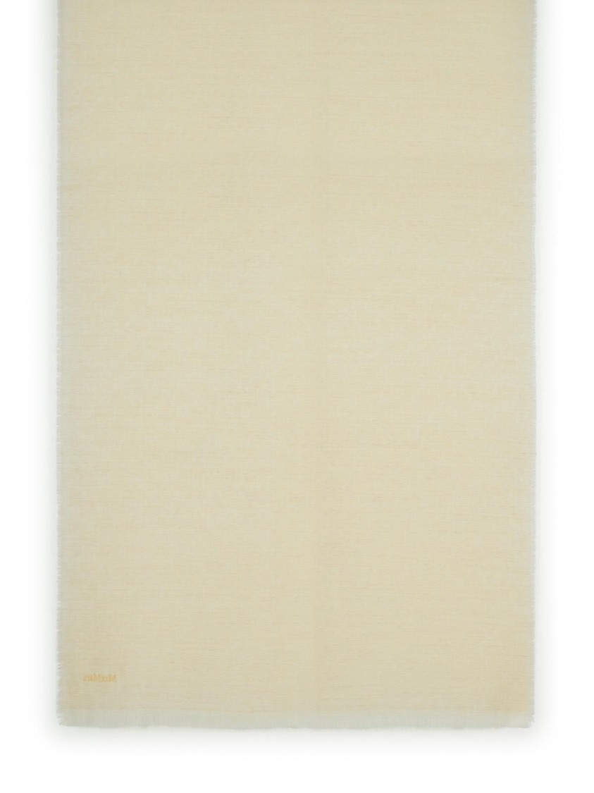 Max Mara Magico Virgin Wool Scarf Tela In Neutral