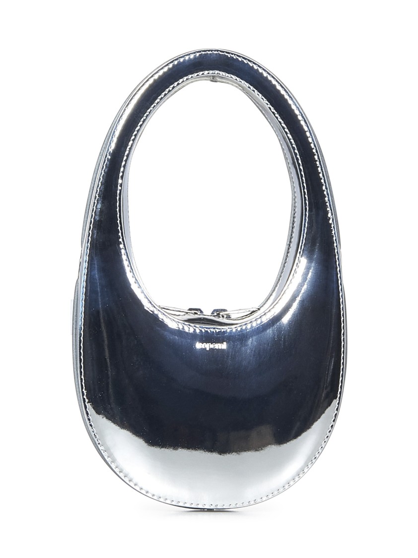 Shop Coperni Mirrored Silver Crossbody Bag
