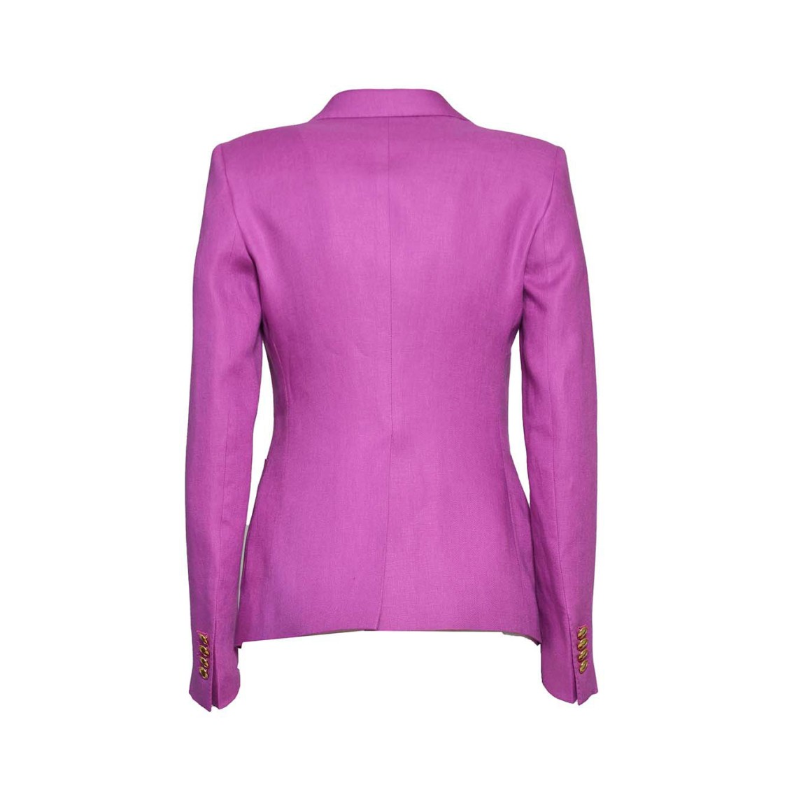 Shop Tagliatore J-coral Double Breasted Jacket In Purple Linen