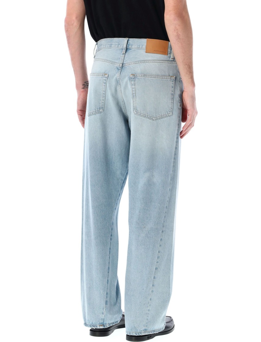 Sunflower Wide Twist Jeans With Twisted Side Seams In Blue