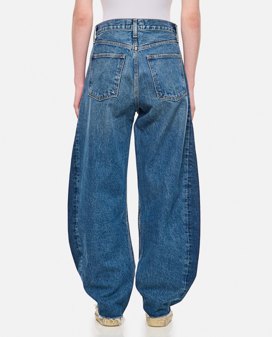 Shop Agolde Luna Pieced Jean In Split In Blue