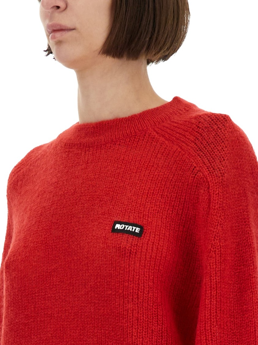 Rotate Birger Christensen Rotate Birgerchristensen Jersey With Logo In Red