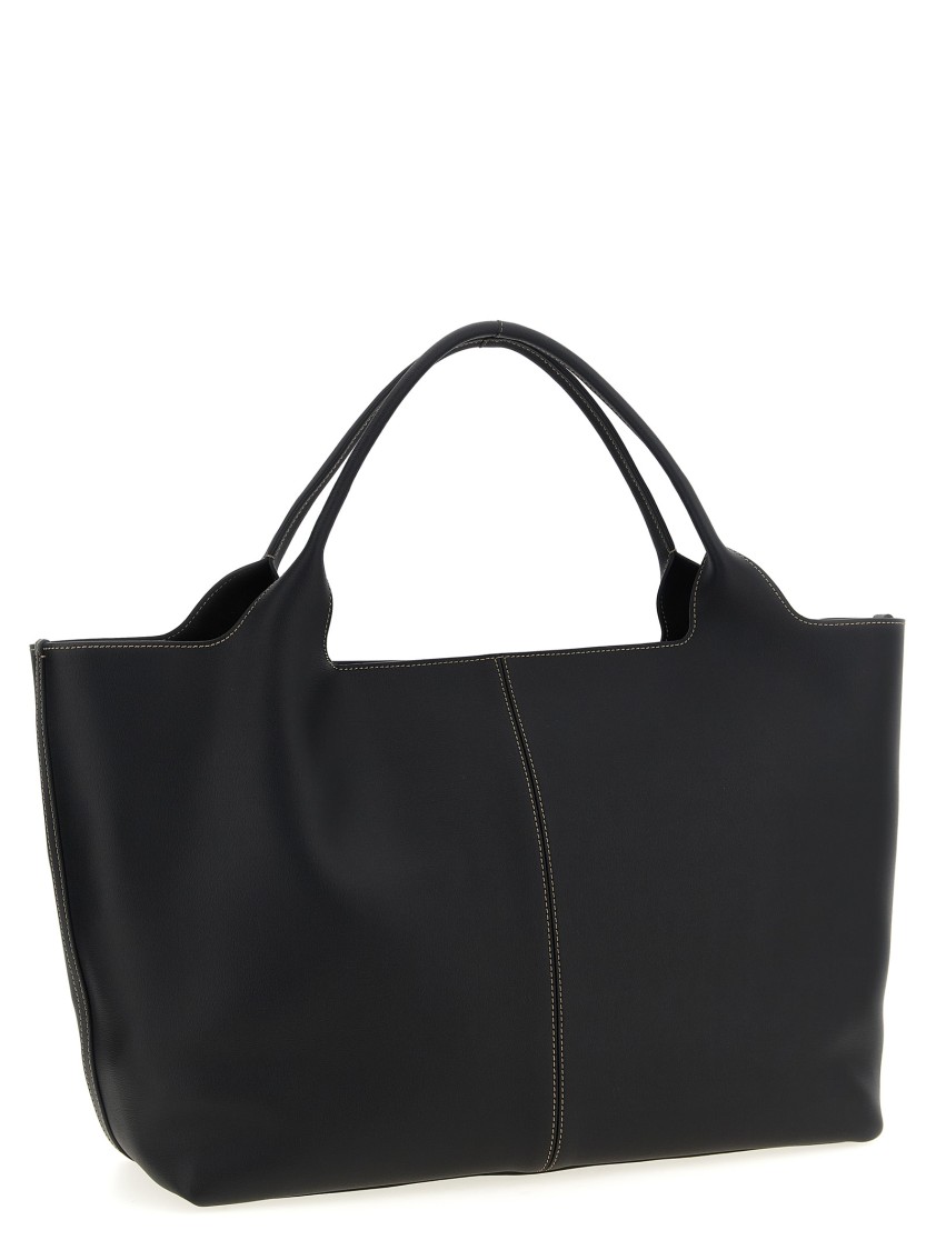 Tod's Medium 'ebr' Shopping Bag In Black