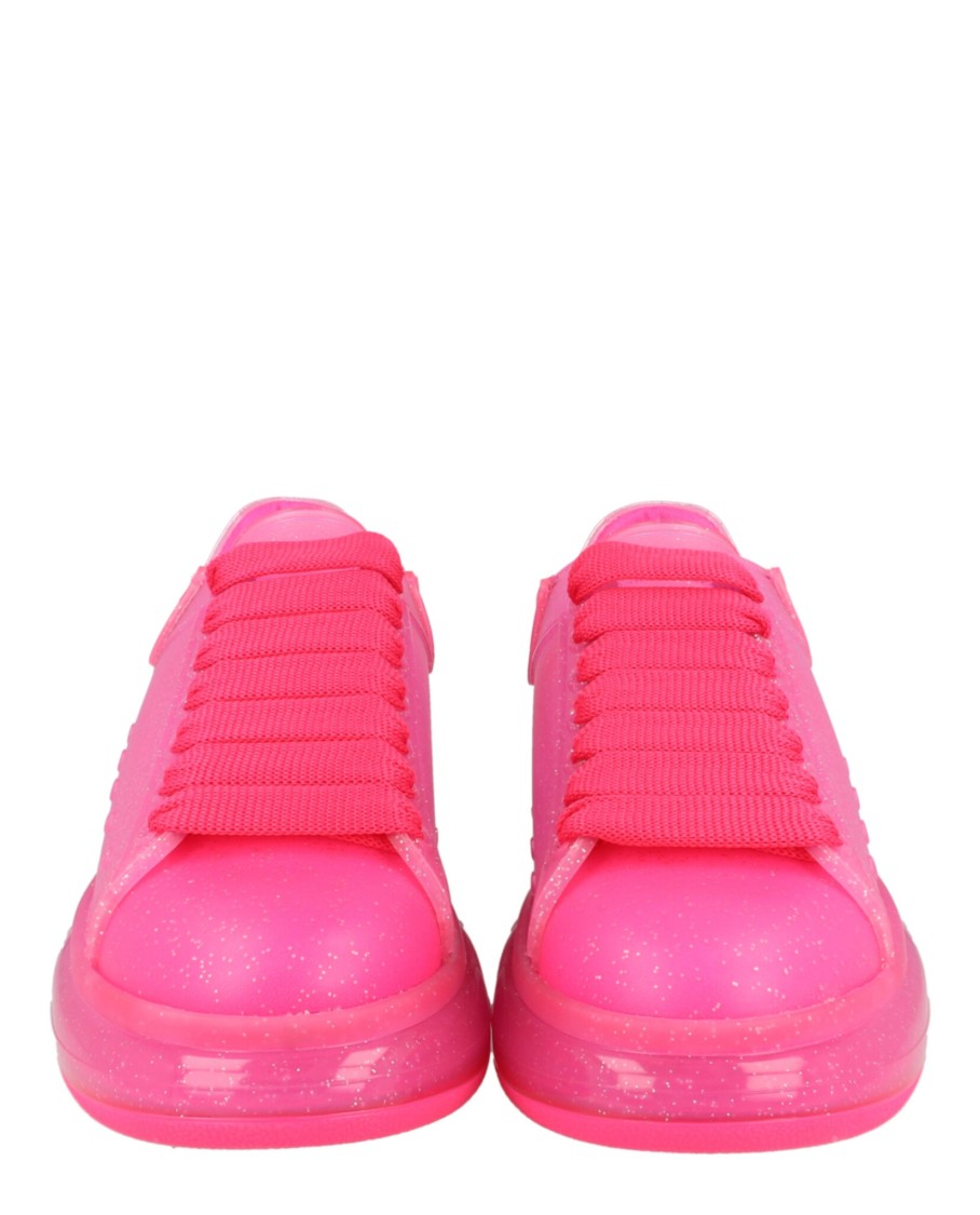 Alexander Mcqueen Woman Sneakers Fuchsia Size 7.5 Thermoplastic Polyurethane In Pink