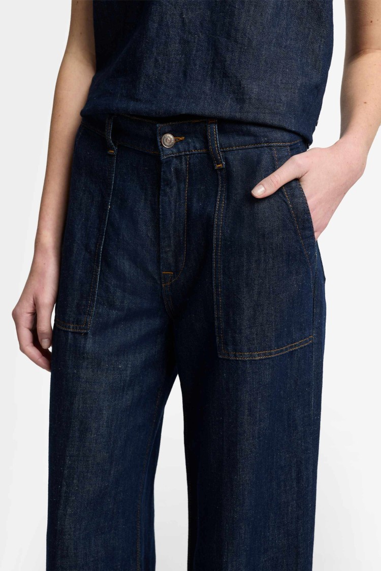 7 For All Mankind Lotta Blueberry With Utility Pockets