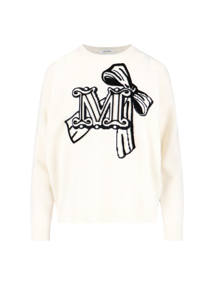 Max Mara "zurlo" Wool And Cashmere Sweater Cream In Neutral