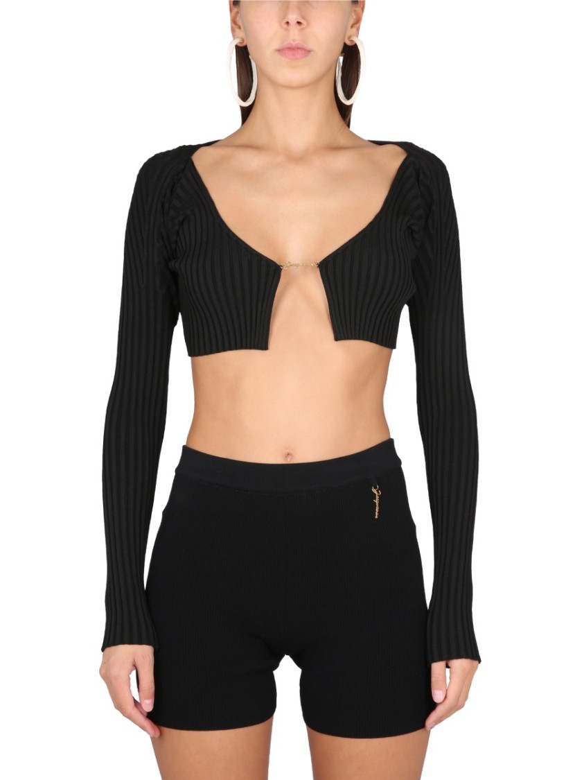 Jacquemus Le Maille Pralu Sweaters And Cardigans In Black