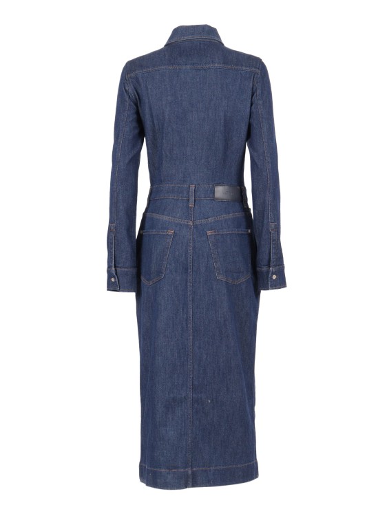 For All Mankind Halona L/S Maxi Dress in Blue THE LIST