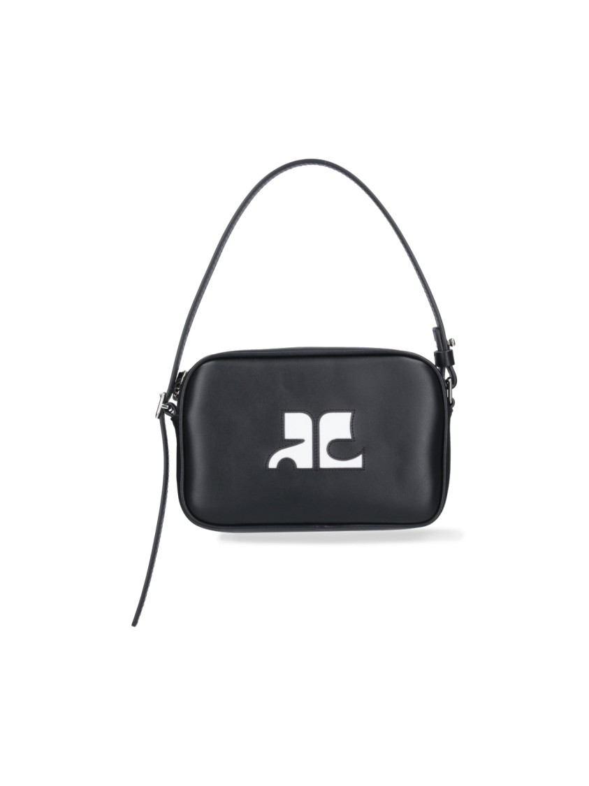 Courrèges "Camera Bag" Mini Shoulder Bag  Black