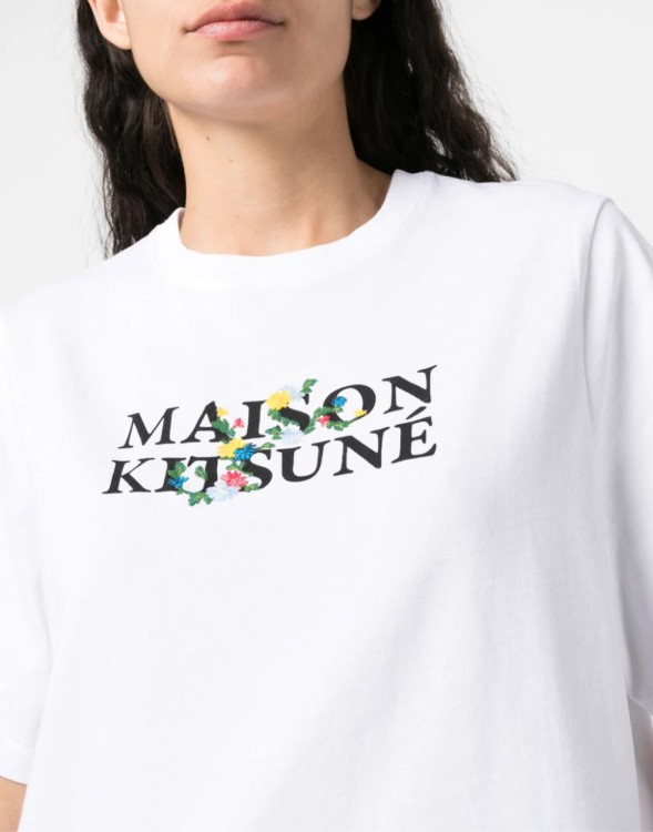 Maison Kitsuné Flowers Print Classic Logo T-Shirt | THE LIST
