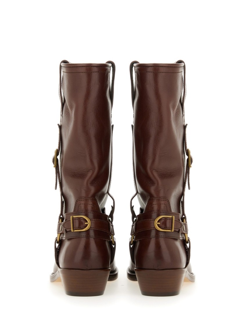 Isabel Marant Brown Heiko Mid-calf Boots In Brown