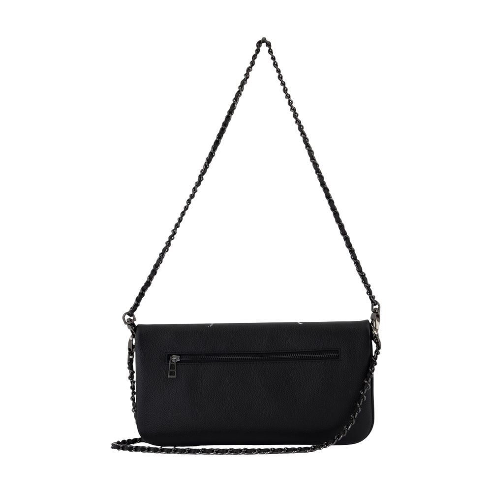 Zadig & Voltaire Rock Wallet On Chain - Leather - Black In Black
