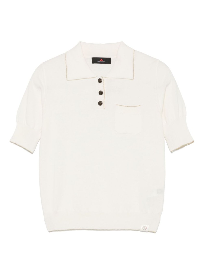 Peuterey Classic Polo Sweater With Button Placket