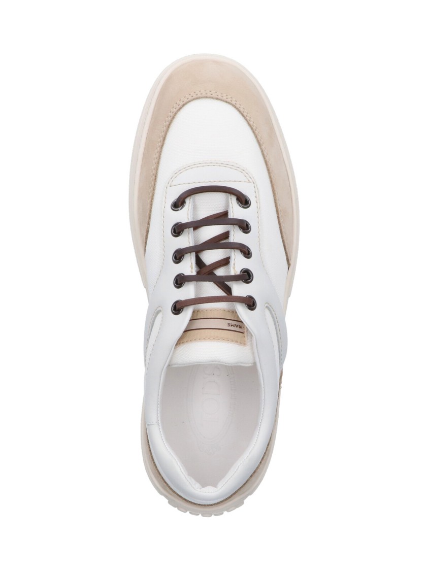 Tod's Sneakers In Nabuk In White | ModeSens