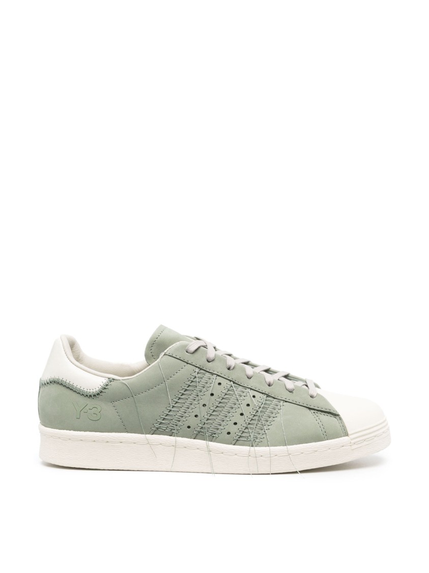 Y-3 Superstar Loose-thread Sneakers In Gray