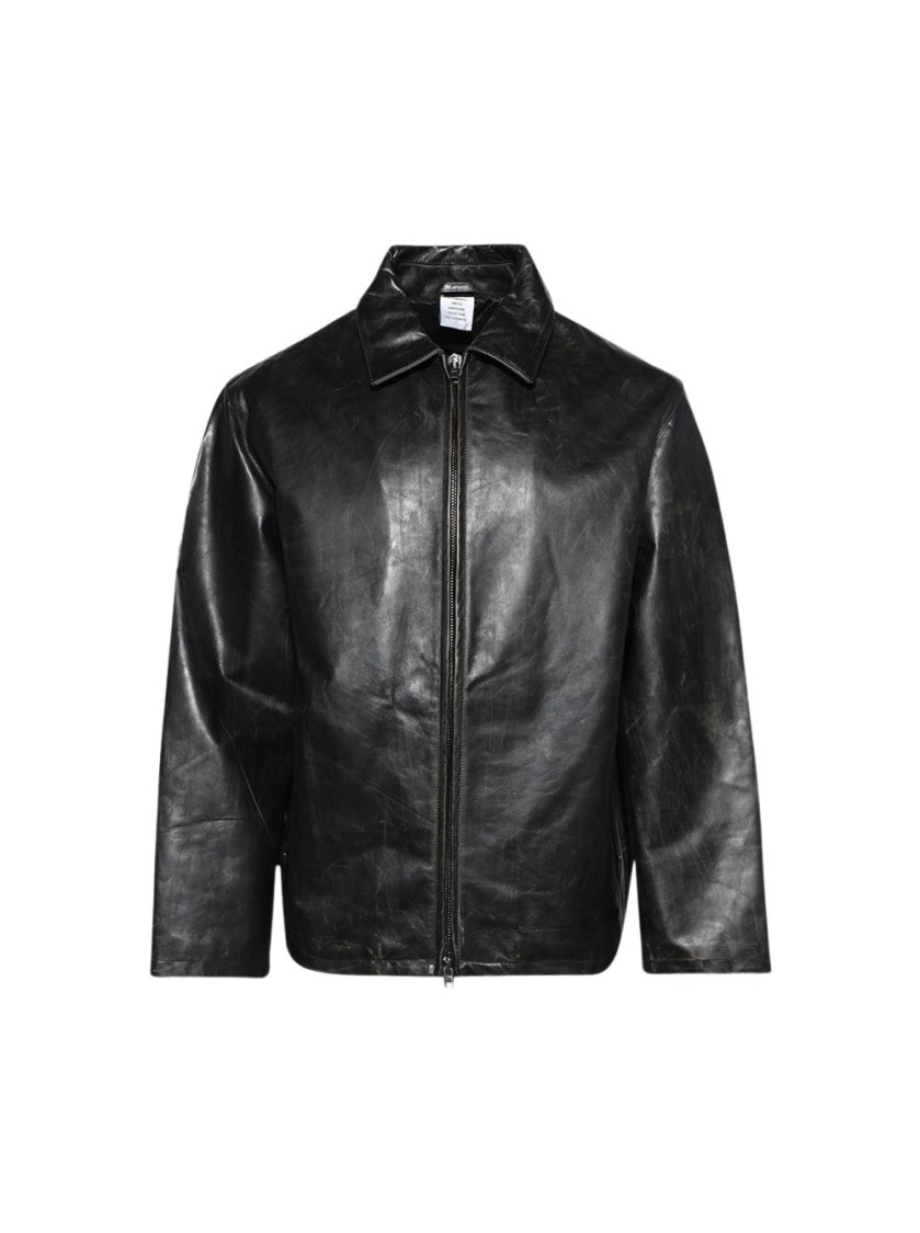 Vetements Distressed-effect Jacket In Black