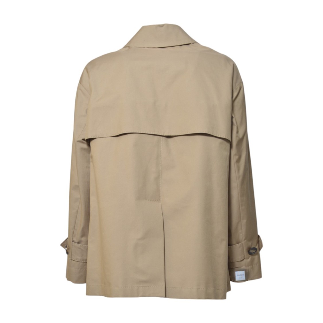 Max Mara Dark Beige Zeno Trench Coat In Drip-free Twill In Neutrals