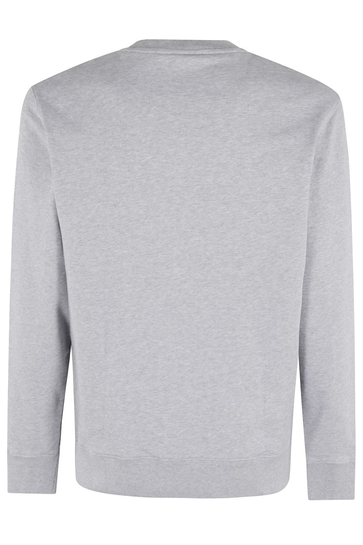 Shop Maison Kitsuné Fox Head Patch Regular Sweatshirt In Grey