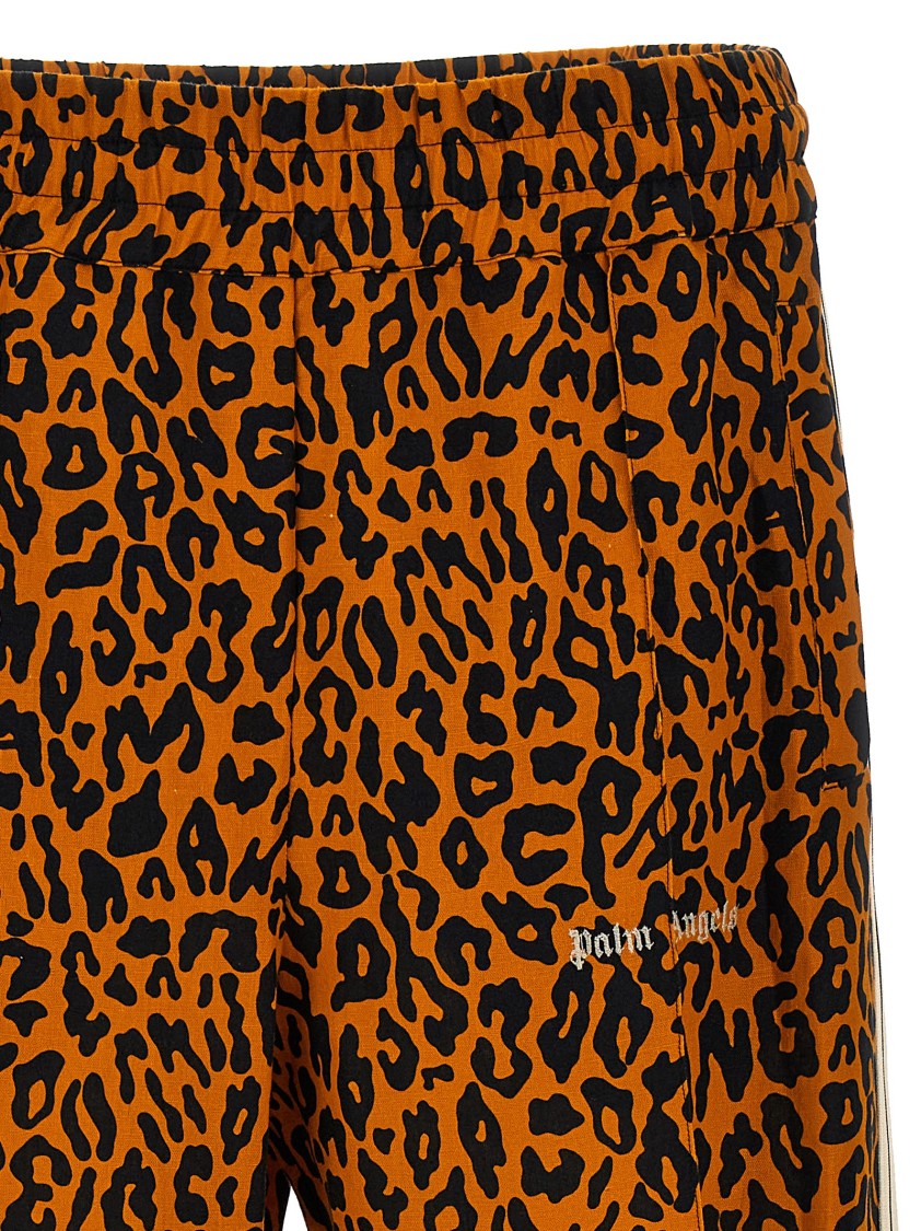 Palm Angels 'animal Print Side Stripe Joggers' In Animal Print