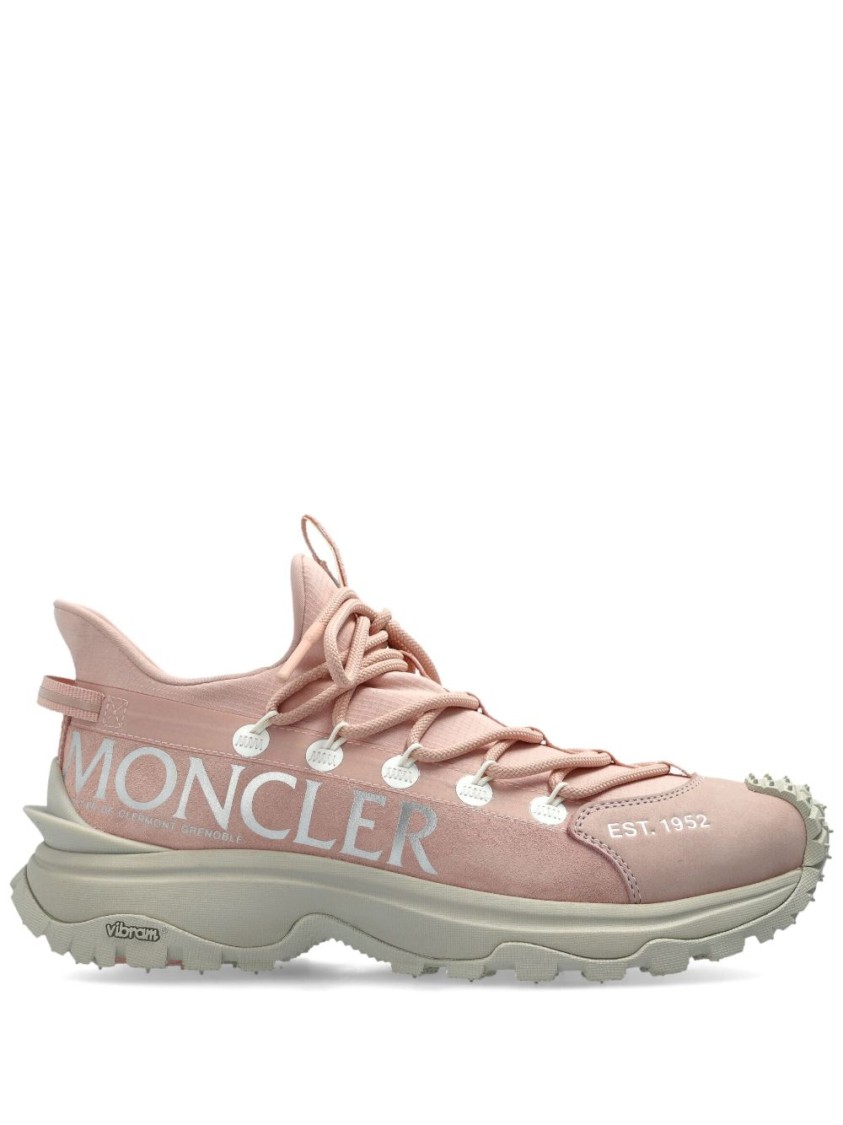 MONCLER MONCLER SPORTY WHITE SNEAKERS WITH RUGGED SOLE