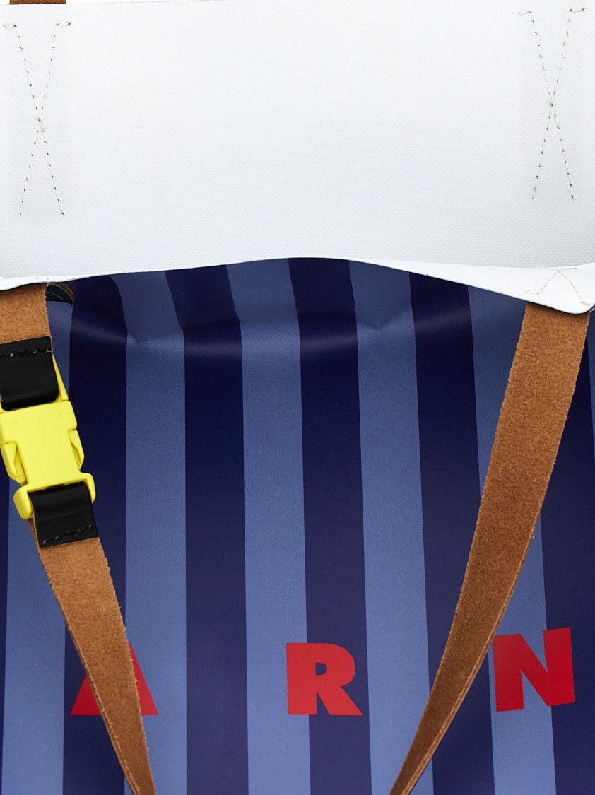 Marni Striped Tribeca Tote Bag
