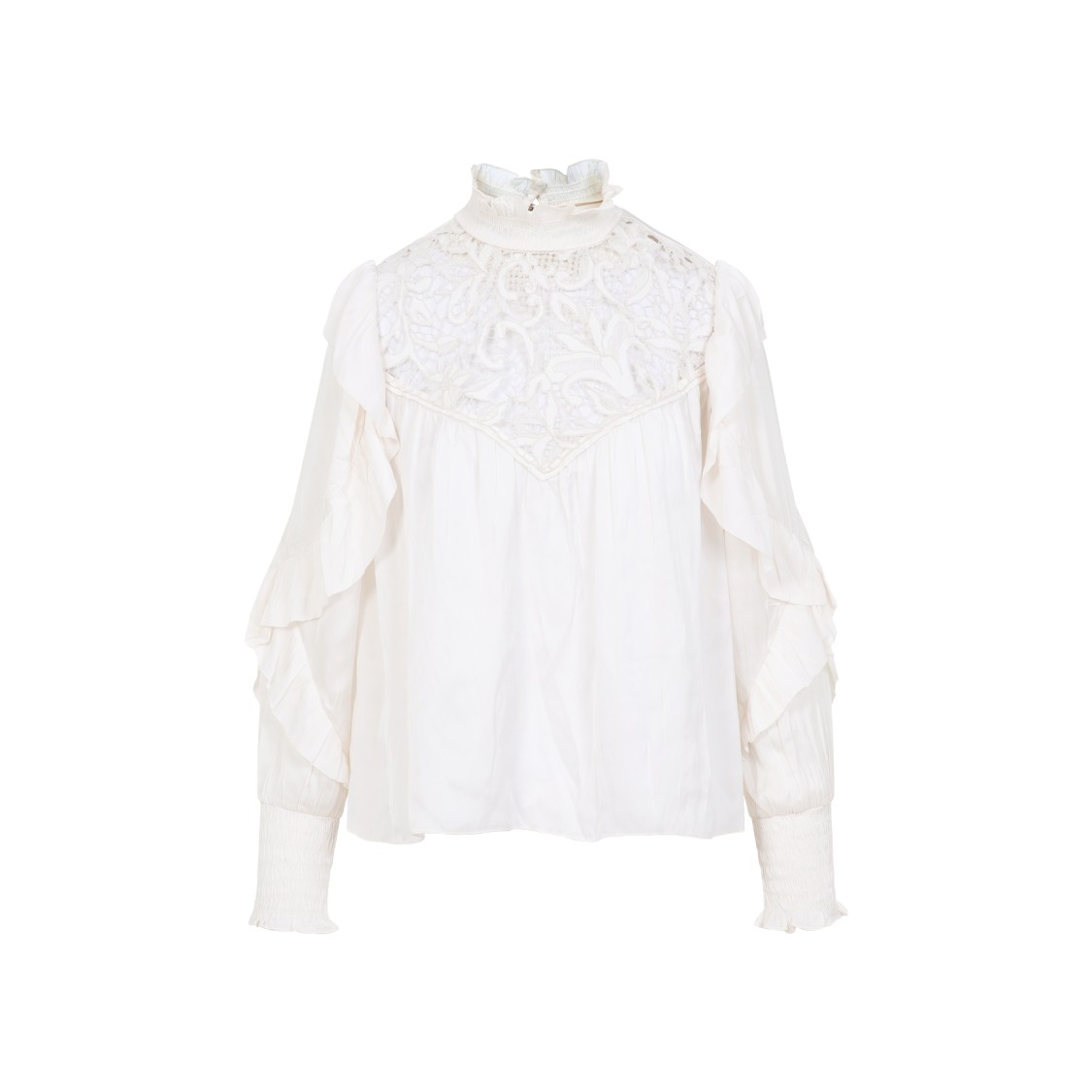 Shop Isabel Marant Seila White Polyester Blouse