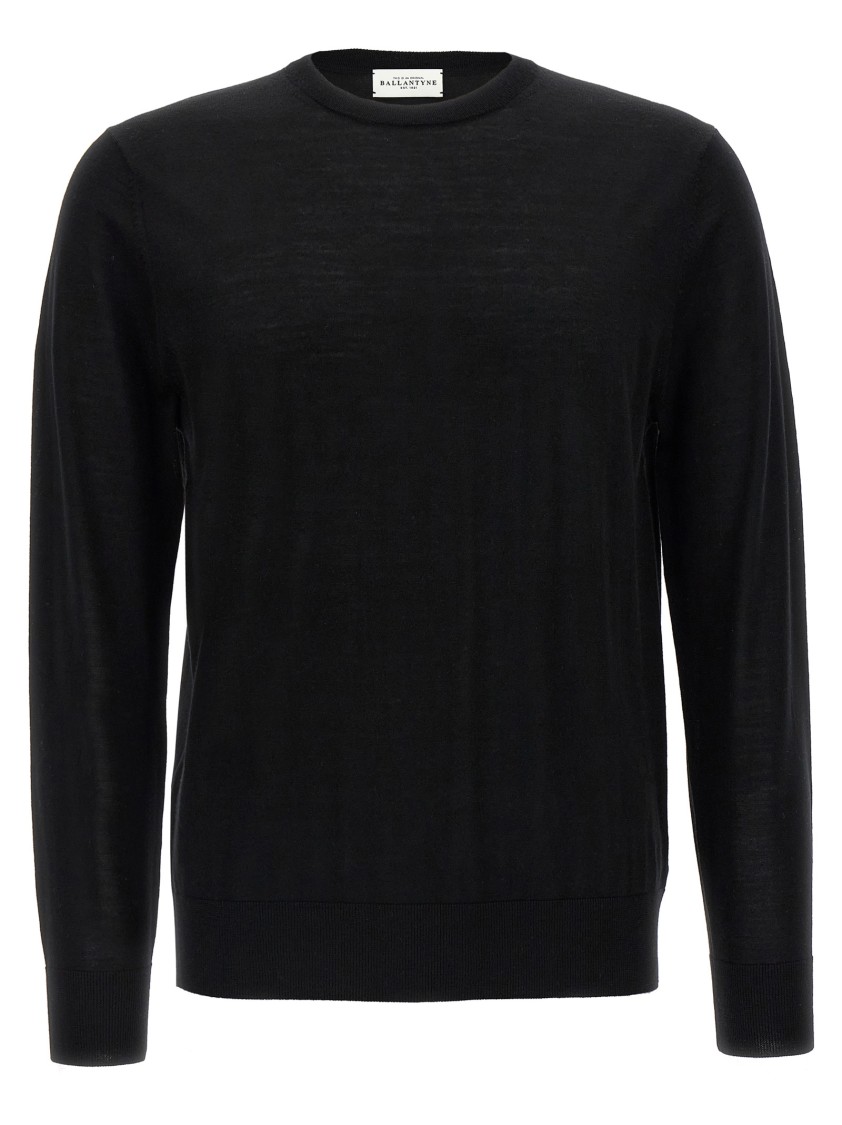 Ballantyne R Neck Sweaters And Cardigans In Black