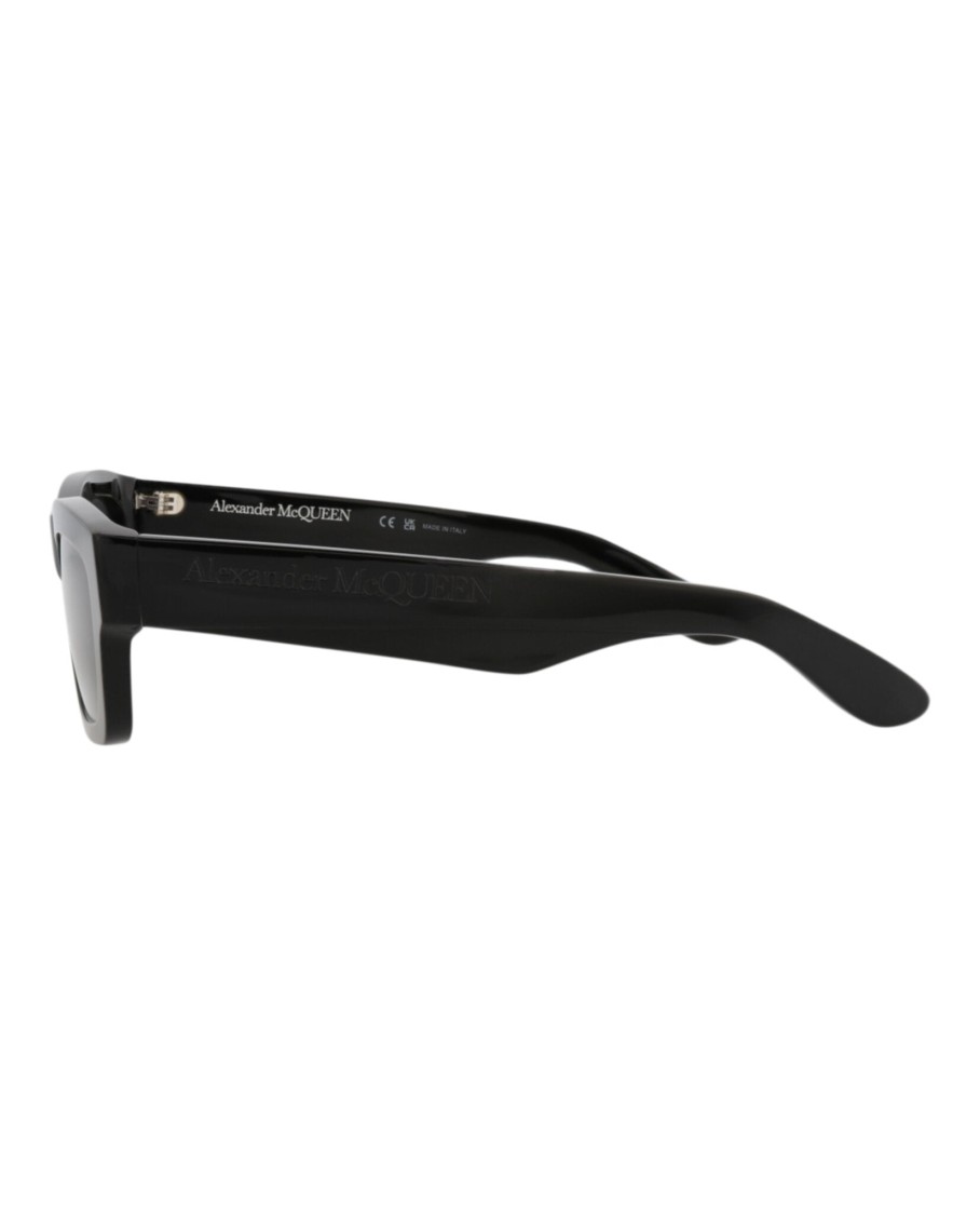 Alexander Mcqueen Square-frame Recycled Acetate Sunglasses In Gray