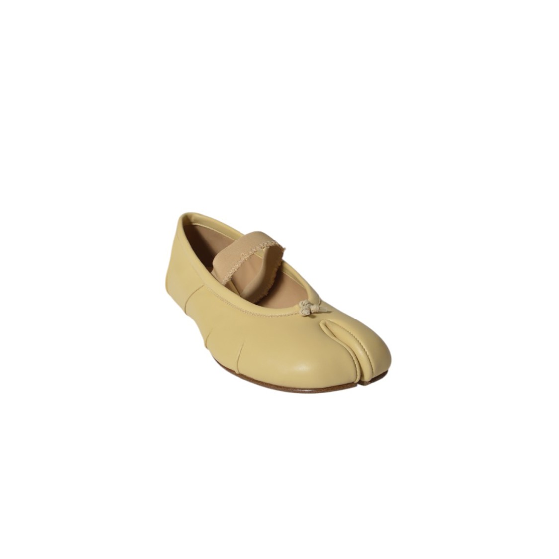 Maison Margiela Nude Leather Tabi Flats