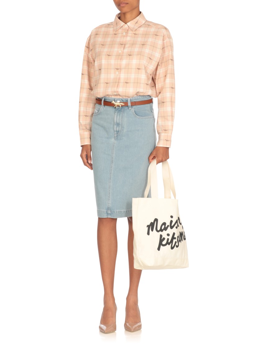 Maison Kitsuné Light Shirt In Gray