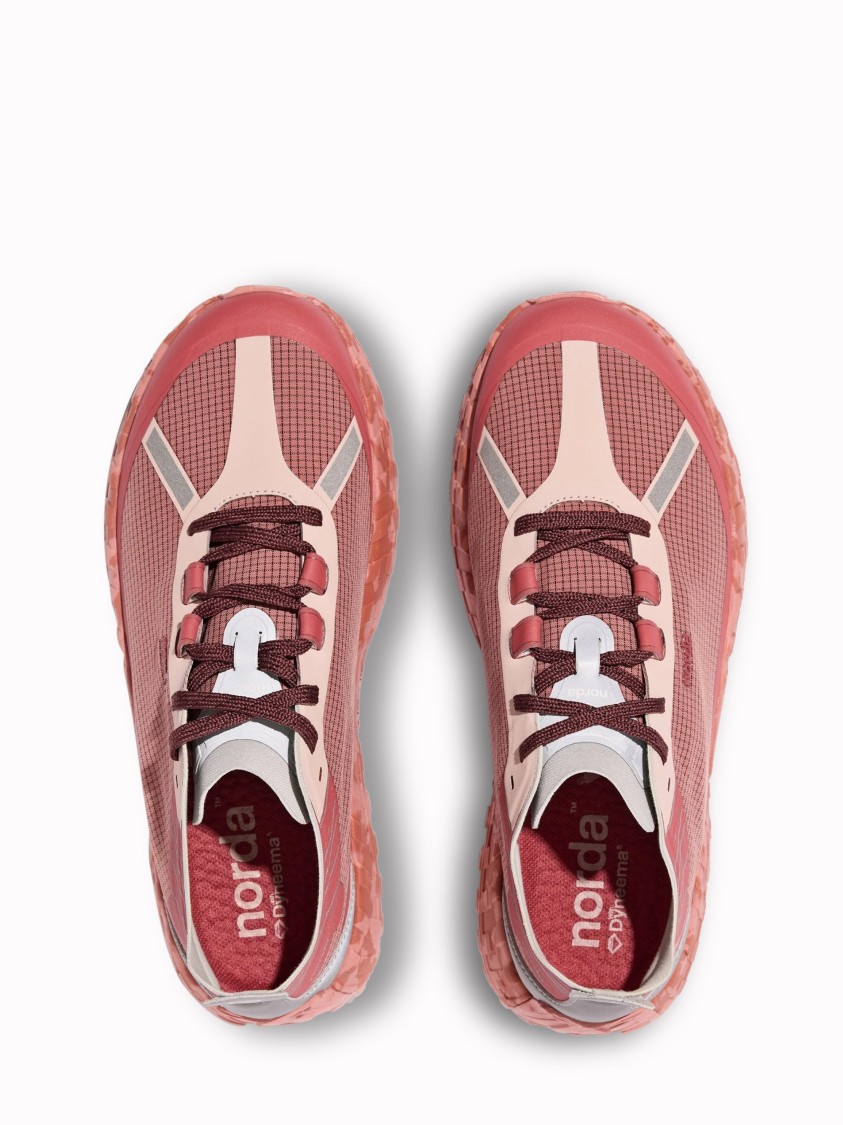 Norda Breathable Mesh Sneakers With Rugged Outsole In Burgundy