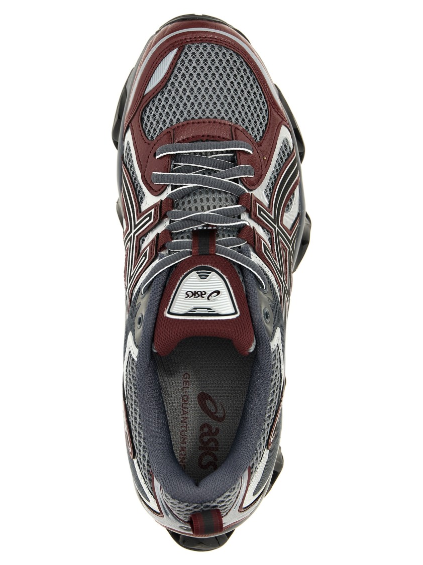 Asics Multicolor Mesh And Rubber Gel Quantum Kinetic Sneakers In Gray
