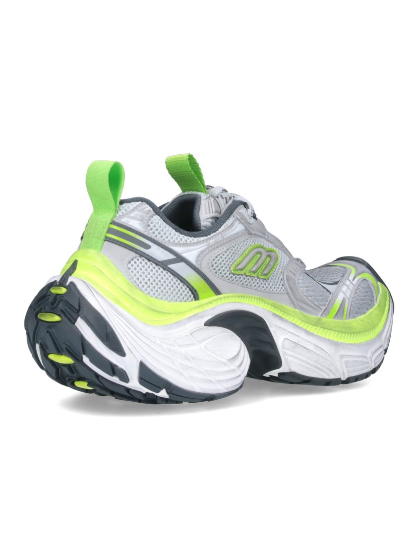 Balenciaga Multicolor Mesh And Rubber 6xl Sneakers In White