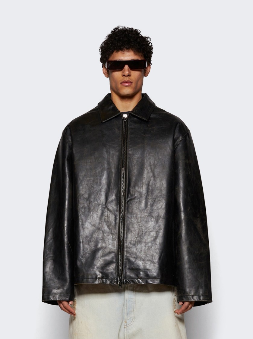 Vetements Distressed-effect Jacket In Black