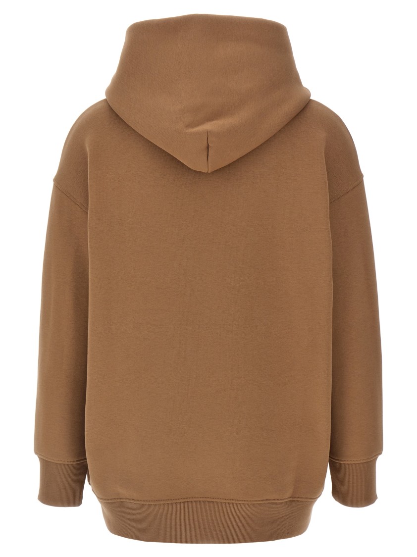 Max Mara Cotton Blend Oversized Sweatshirt In Brown