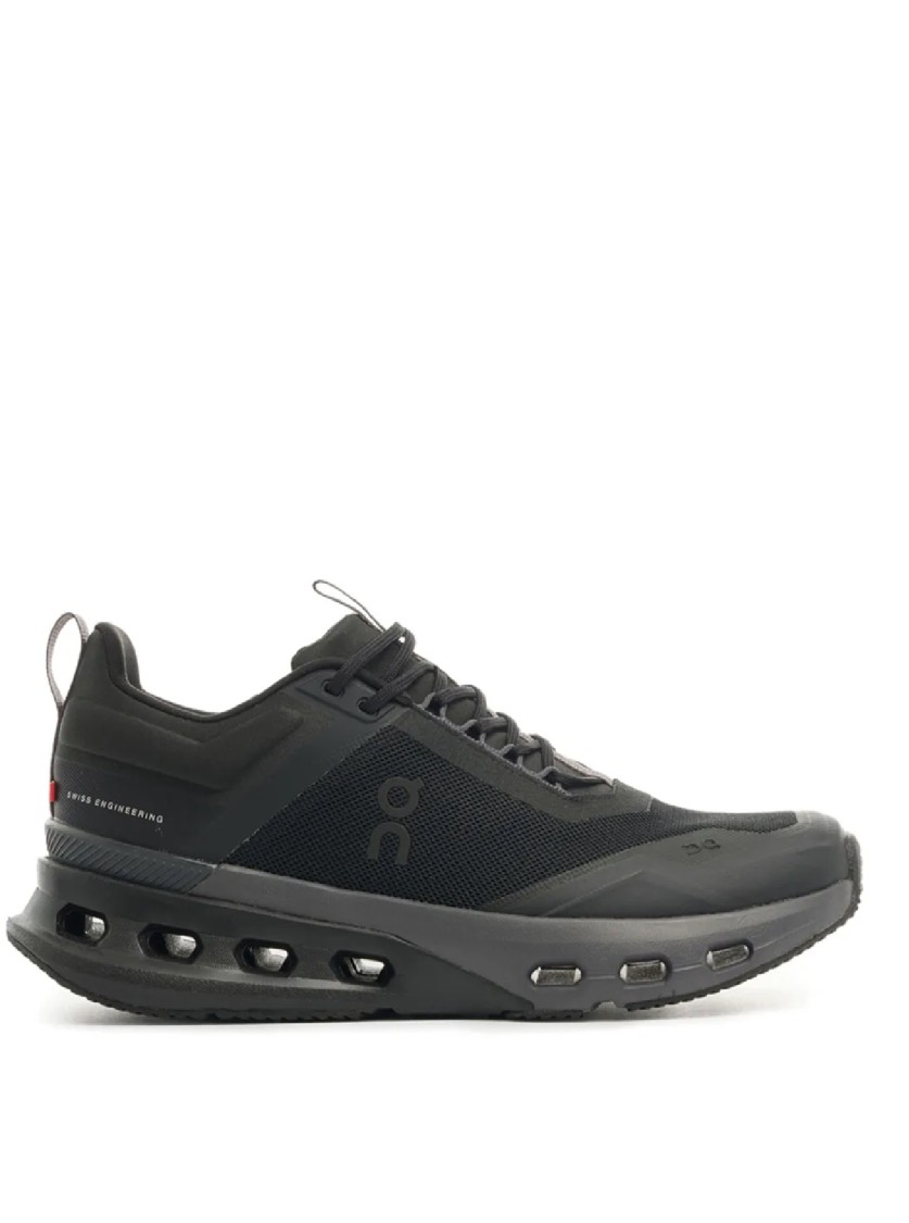 On Running Cloudnova X Sneakers With Mesh Upper In Black