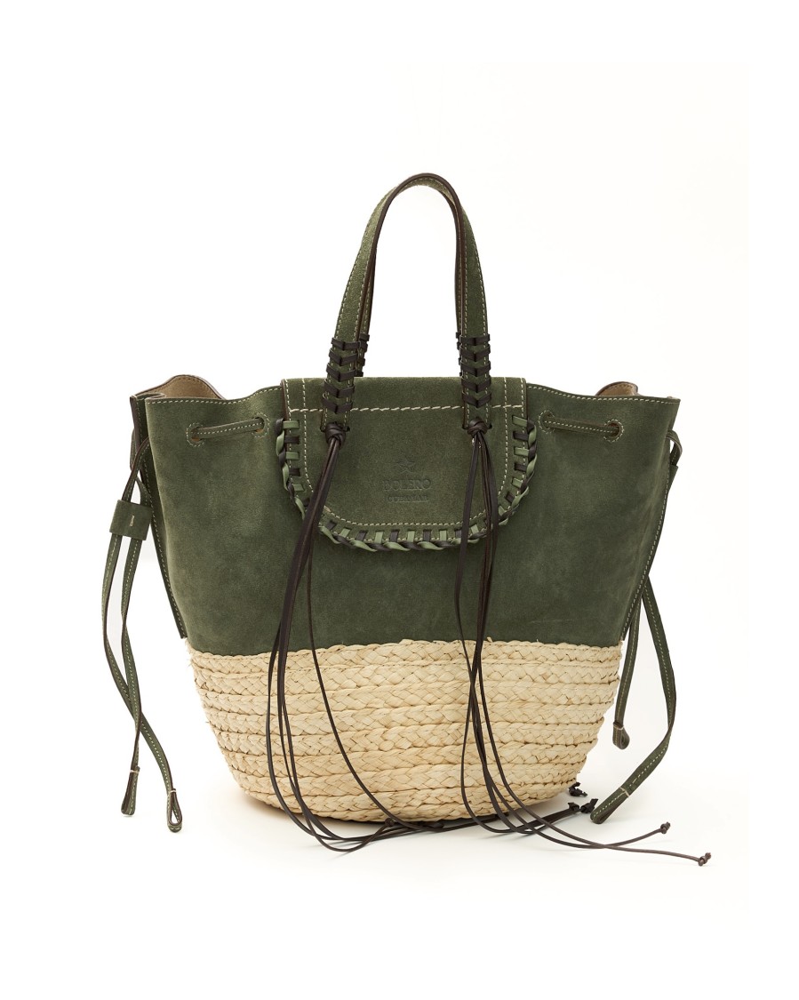 Cuba Lab Women's Tote Bag  Green/Beige