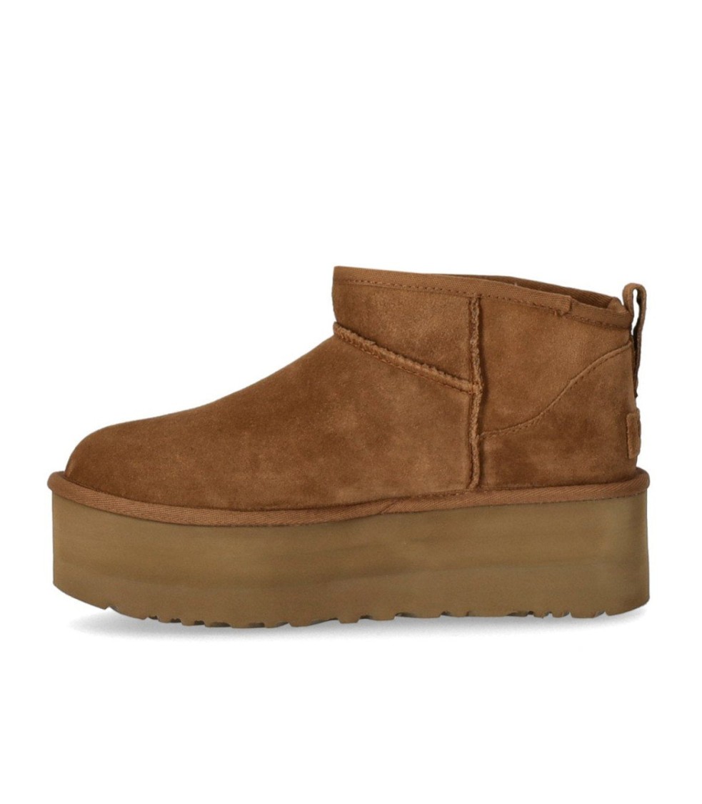 Ugg Classic Ultra Mini Platform Chestnut Boot In Brown